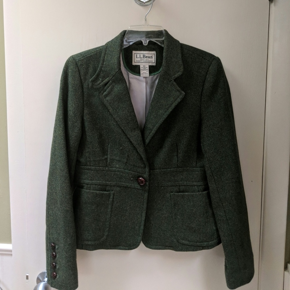 Like New LL Bean Tweed Jacket